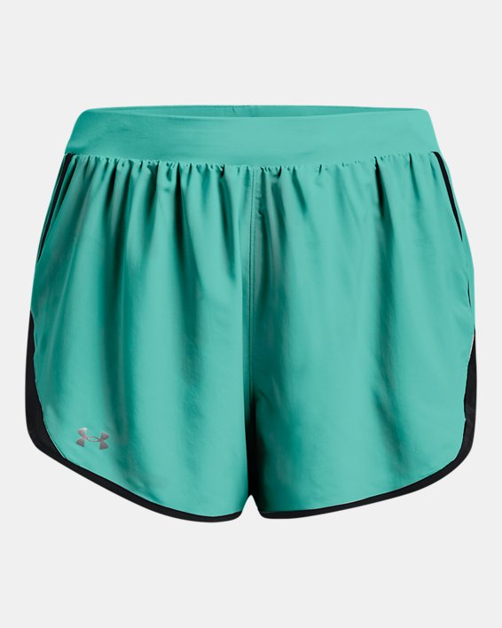 Women's UA Fly-By 2.0 Shorts, Green, pdpMainDesktop image number 6